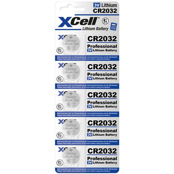 CR2032 - 10er-Set hochwertige Lithium-Knopfzellen, 3V / 220mAh, ideal für Autoschlüssel, Waagen, Fernbedienungen, Tracker, Thermometer, Uhren