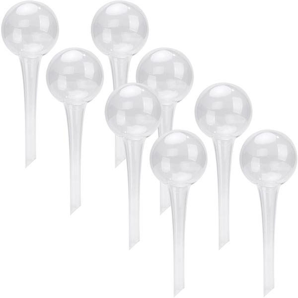 8er-Set Effiziente Pflanzen Bewässerungskugeln aus Glas, Ø 6 x H 15 cm, Giesskugeln transparent, ideal für Zuhause, Büro und Ferien