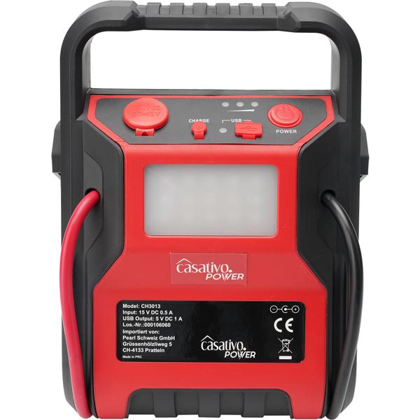 5-in-1 Starthilfe Booster mit Powerbank & Luftkompressor (600A/17bar) – Akku-Starthilfe mit 9000mAh, LED-Lampe, 12V-Ausgang