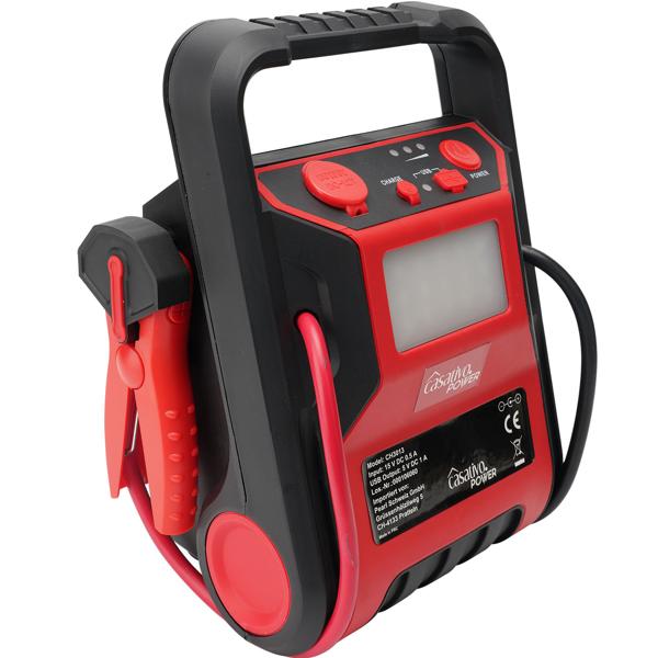 5-in-1 Starthilfe Booster mit Powerbank & Luftkompressor (600A/17bar) – Akku-Starthilfe mit 9000mAh, LED-Lampe, 12V-Ausgang