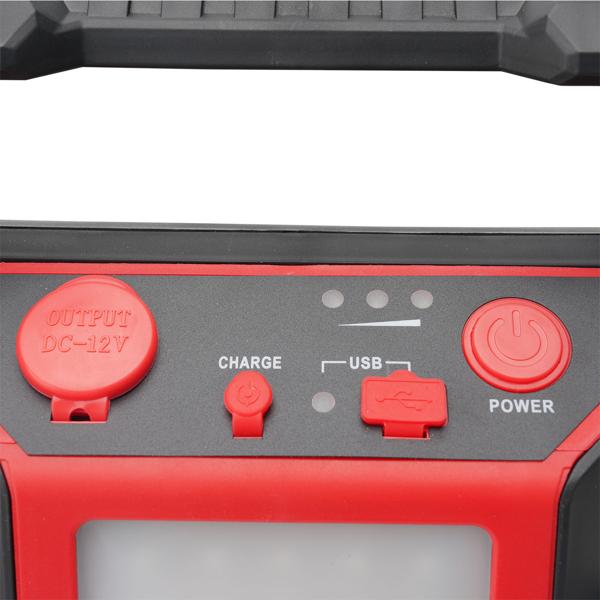 5-in-1 Starthilfe Booster mit Powerbank & Luftkompressor (600A/17bar) – Akku-Starthilfe mit 9000mAh, LED-Lampe, 12V-Ausgang