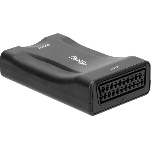 Scart-zu-HDMI-Konverter / Adapter – 720p / 1080p – hochauflösende Signalumwandlung, Plug & Play – ideal um ältere Geräte an moderne TVs anschließen