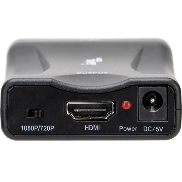 Scart-zu-HDMI-Konverter / Adapter – 720p / 1080p – hochauflösende Signalumwandlung, Plug & Play – ideal um ältere Geräte an moderne TVs anschließen