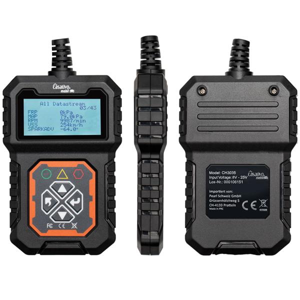 OBD2-Diagnosegerät für Auto-Fehlersuche – liest & löscht Fehlercodes, erkennt Motordaten in Echtzeit, kompatibel mit Benzin- & Diesel-Fahrzeugen