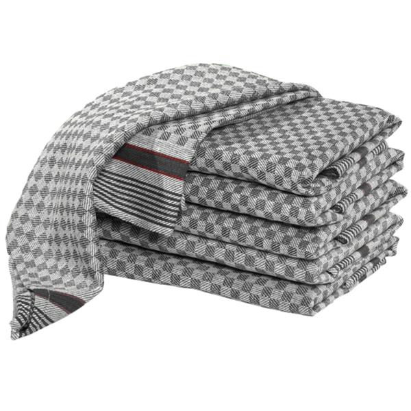 20er-Set Grubentücher - Anthrazit Geschirrtücher 45x90cm - 100% Baumwolle - OEKO-TEX zertifiziert - Hygienisch, streifenfrei, saugstark & waschbar bis 95°C