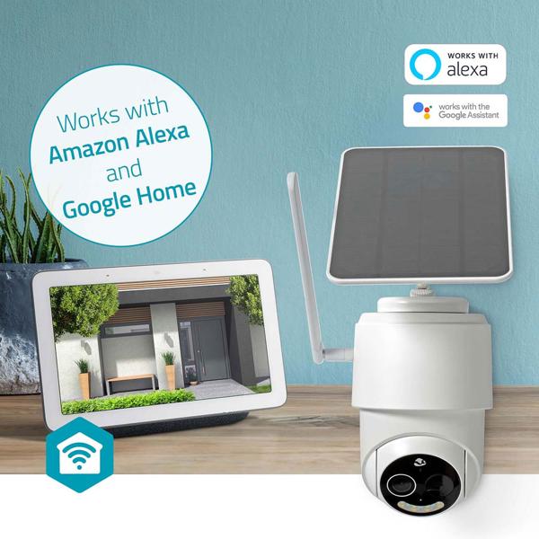 4G Solar Überwachungskamera mit Schwenkfunktion – Kabellose Outdoor-Kamera FullHD, Nachtsicht in Farbe, Bewegungsmelder & Alarm, IP65