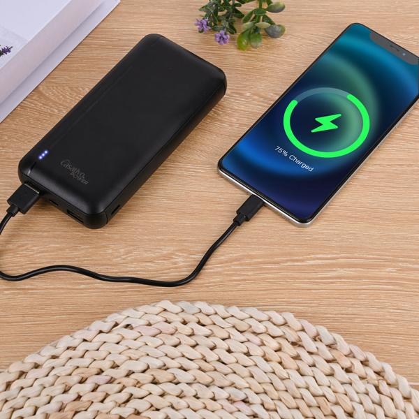 Powerbank mit 3 USB Ports, 20.000 mAh, USB-C & 2 USB-A Ports, Quick Charge 3.0, für iPhone 16, 15, 14, 13, 12, Pro/Max Samsung, iPad, Huawei