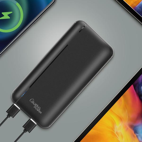Powerbank mit 3 USB Ports, 20.000 mAh, USB-C & 2 USB-A Ports, Quick Charge 3.0, für iPhone 16, 15, 14, 13, 12, Pro/Max Samsung, iPad, Huawei
