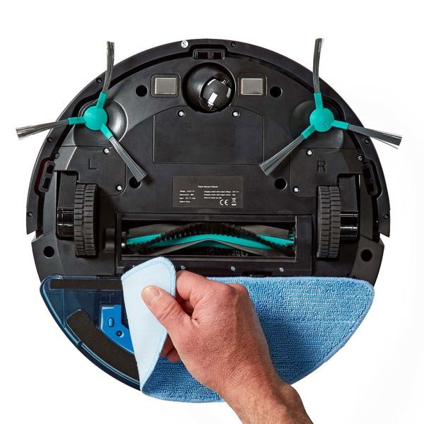 SmartLife Saugroboter mit Wischfunktion, schwarz, präzise Lasernavigation, App-Steuerung, leistungsstark, leise, ideal für Hartböden & Teppiche