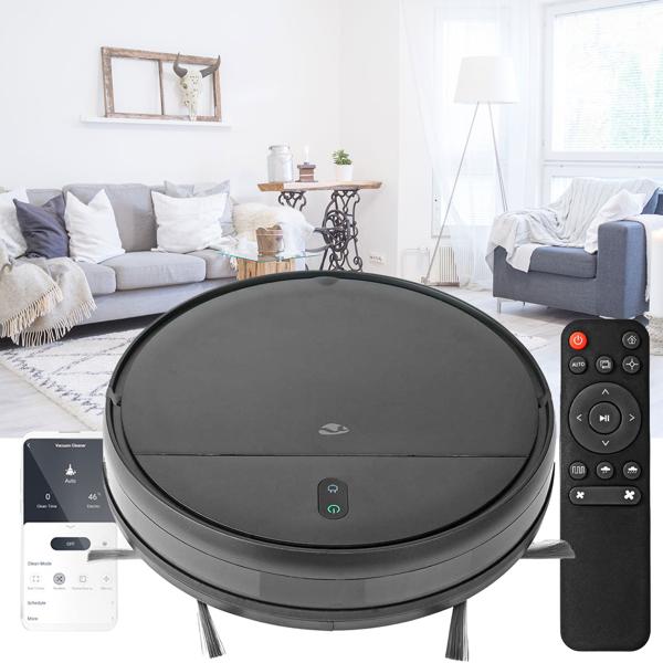 SmartLife Reinigungsroboter, Saugroboter mit Spot-Modus, Wischroboter mit App Steuerung Android / iOS, Staubsauger Roboter