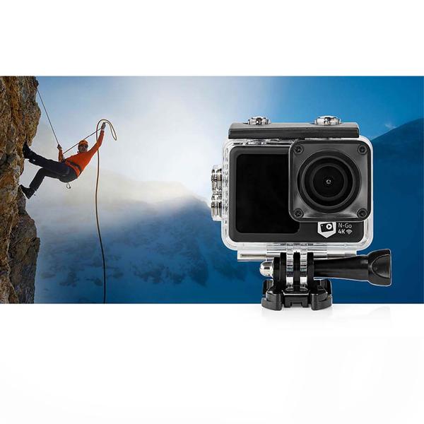 4K Dual-Screen Action Cam: Ultra HD, 30fps, 16MP, Wi-Fi, 30m wasserdicht & App-Steuerung. Gestochen scharfe Aufnahmen für jedes Abenteuer