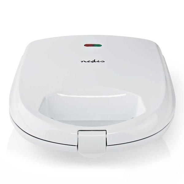 Sandwichmaker, 700 W, Sandwichtoaster mit automatischer Temperaturkontrolle, weiss, Antihaft Toastplatten- leicht zu Reinigen