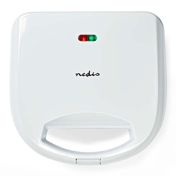 Sandwichmaker, 700 W, Sandwichtoaster mit automatischer Temperaturkontrolle, weiss, Antihaft Toastplatten- leicht zu Reinigen