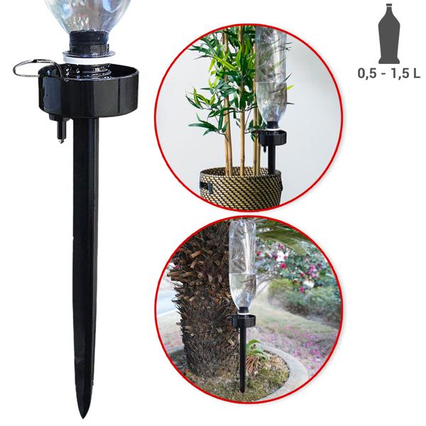 Bewässerungssystem für PET-Flaschen (6er-Set): Regulierbar - Pflanzenbewässerung für Urlaub, Balkon, Zimmer - Einfach genial