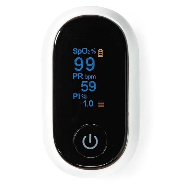 Hochpräzises SmartLife Pulsoximeter, Bluetooth & HD-OLED Display - App Android/iOS, genaue Sauerstoffsättigung- & Pulsmessungen