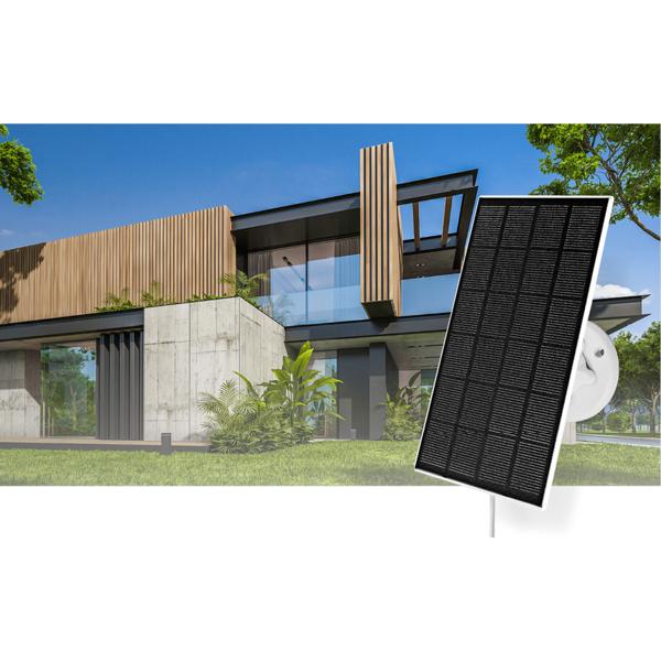 Solarpanel USB-C - Für SmartLife IP-Kamera - 3m Kabel - 3W (5.3V 0.5A) - Wetterfest 16.9x11.6x0.23 cm