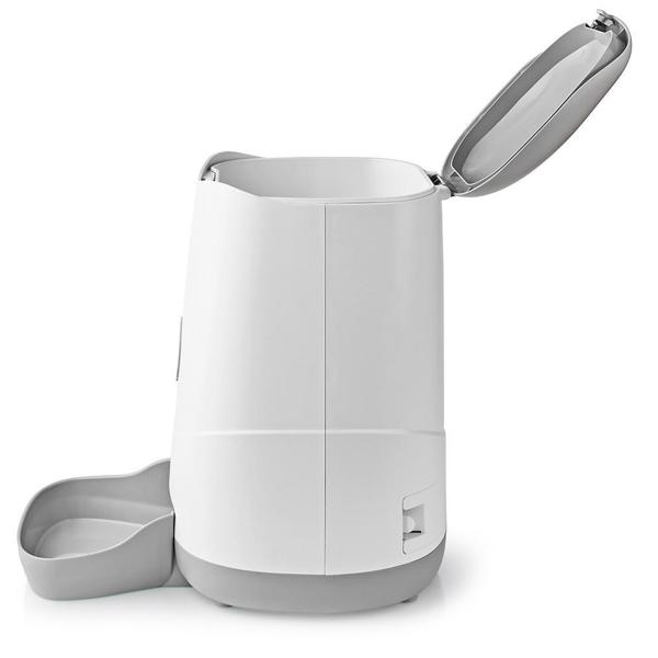 SmartLife Wi-Fi Futterspender: weiss-grau, 3,7L Auto-Futterautomat, App-Steuerung (iOS/Android) - Zuverlässige, smarte Fütterung für Haustiere