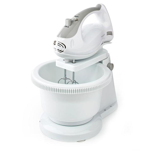 2in1 Küchenmaschine: Rührgerät & Knetmaschine (2L) mit Handmixer & Turbo – Weiss-grau, multifunktional – Für müheloses Backen & Kochen