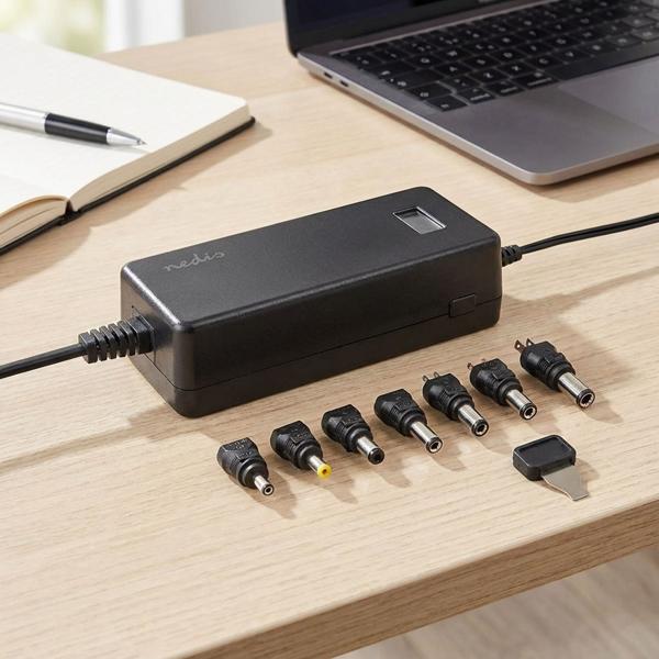 Praktischer Universal-Netzteiladapter mit 7 DC Wechselsteckern, 5 - 24 V, 100 - 240 V AC, 36 W, ideal für Haushaltselektronik