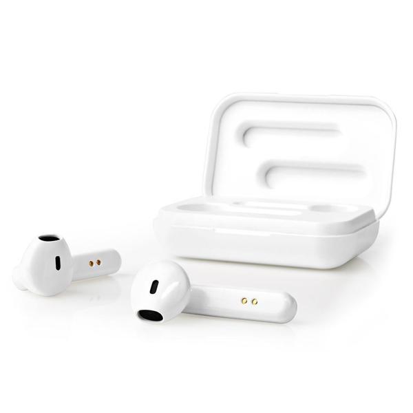 Kabellose Bluetooth 5.0 In-Ear Kopfhörer Weiss - Touch- & Sprachsteuerung (Siri/Google Assistant) - 2.5h Akku + Ladeetui für 4 Aufladungen