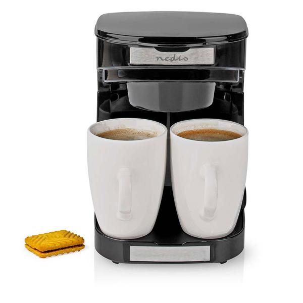 Kompakte Filter-Kaffeemaschine mit Abschalt-Automatik, inkl. 2 Tassen – ideal für Zuhause & Büro, aromatischer Kaffeegenuss, 450 W, platzsparend