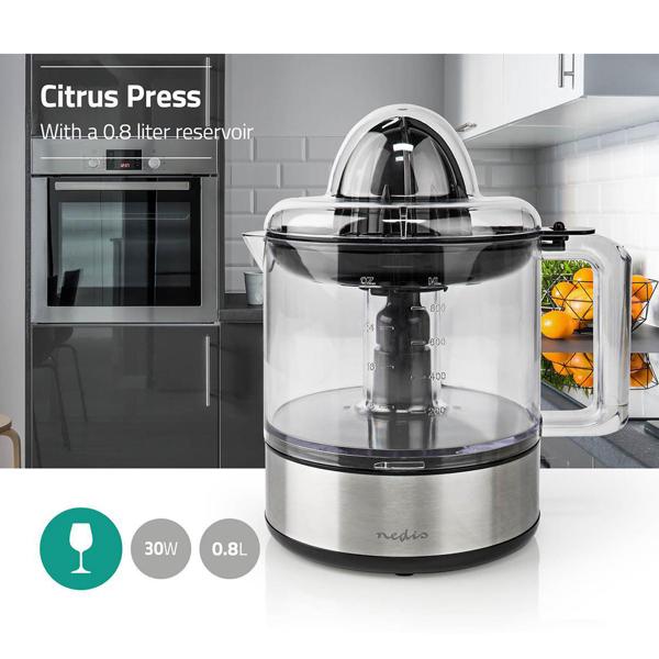 Praktische elektrische Zitruspresse, Zitronenpresse, Orangenpresse, 0.8l, 30 W, für ein perfektes vitaminreiches Safterlebnis