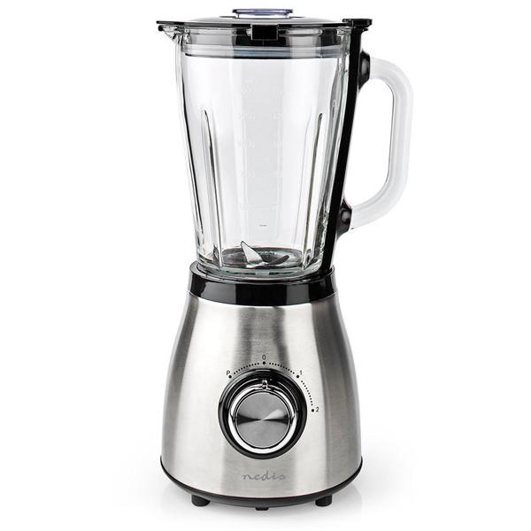 Edelstahl Power Standmixer mit 1,5 l Glasbehälter, Küchenmixer, 800 W für Smoothies, Shakes, Saucen oder zur Zerkleinerung von Obst und Gemüse