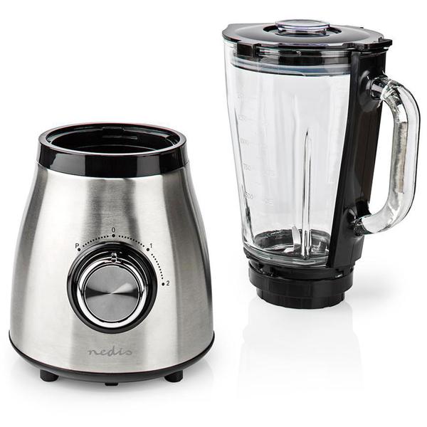 Edelstahl Power Standmixer mit 1,5 l Glasbehälter, Küchenmixer, 800 W für Smoothies, Shakes, Saucen oder zur Zerkleinerung von Obst und Gemüse