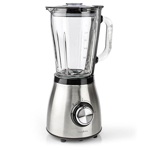 Edelstahl Power Standmixer mit 1,5 l Glasbehälter, Küchenmixer, 800 W für Smoothies, Shakes, Saucen oder zur Zerkleinerung von Obst und Gemüse