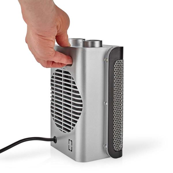 Keramik-Heizlüfter, grau, Keramik Heizgerät, 1000/1500 W