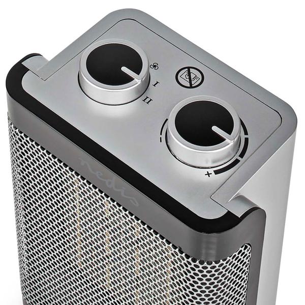 Keramik-Heizlüfter, grau, Keramik Heizgerät, 1000/1500 W