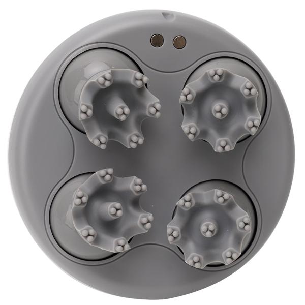 Professionelles Kopf- und Körper-Massagegerät, 4 Massageköpfe, mobil mit Akkubetrieb, abwaschbar, auch mit Massageöl verwendbar