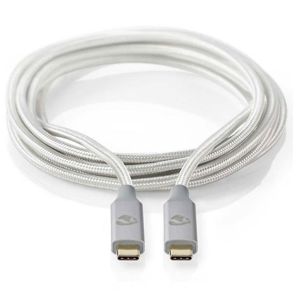 Hochleistungs USB-C auf USB-C Ladekabel - USB 3.2 Gen 2x2 - Schnelles 100 W / 5 A Laden - 20 Gbit/s Datentransfer - 1 m - 4K@60Hz für Laptops, Smartphones, Tablets