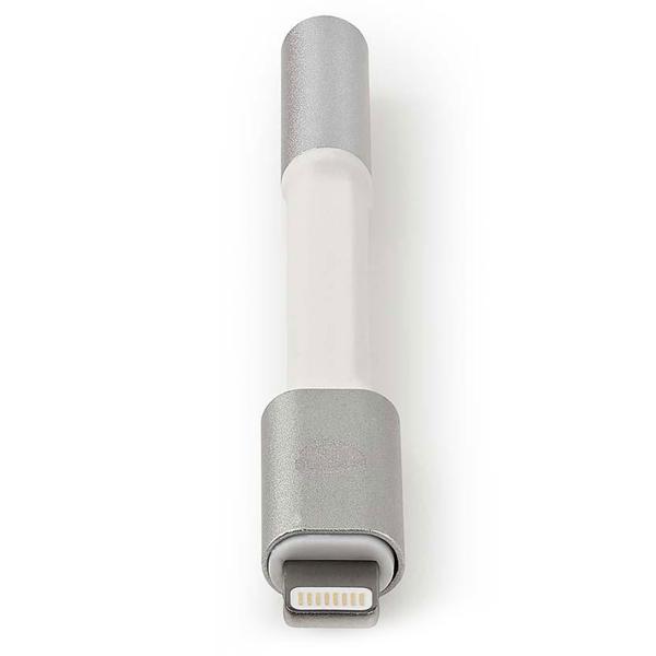 Lightning auf 3.5mm Klinke Adapterkabel - MFI lizenziert mit Apple Chipsatz für iPhone iPad iPod - 0.15m - Aluminium - Vergoldet - Schwarz