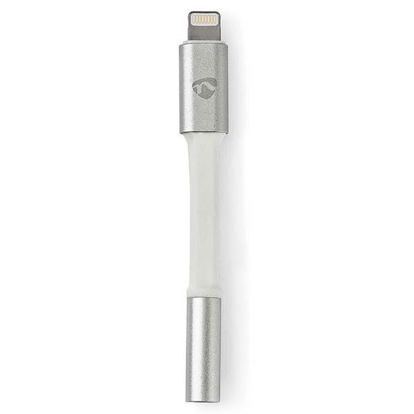 Lightning auf 3.5mm Klinke Adapterkabel - MFI lizenziert mit Apple Chipsatz für iPhone iPad iPod - 0.15m - Aluminium - Vergoldet - Schwarz