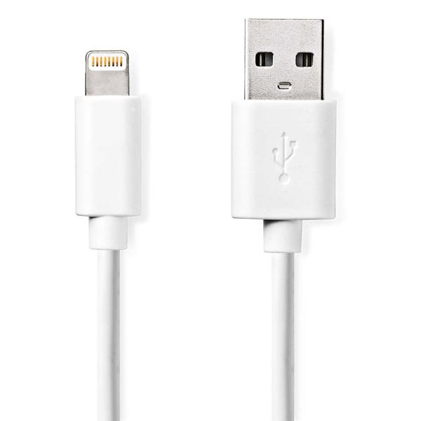 iPhone Ladekabel, Lightning Kabel, USB-A, Apple MFi Zertifiziert, 1 m, weiss ideal für Iphone 6, 7, 8, 9, X, XS, 11, 12, 13, 14, Pro / Max