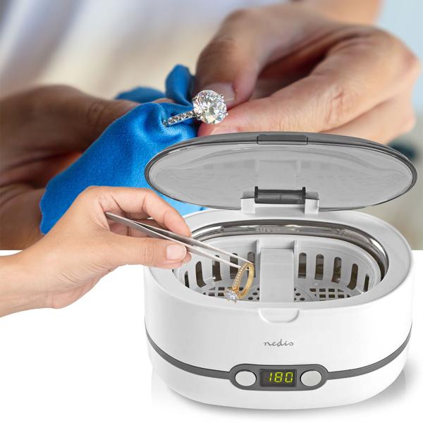 Leistungsstarker Ultraschallreiniger für Brillen, Schmuck & mehr – schonende Tiefenreinigung im Ultraschallbad, Timer & 50 Hz für strahlende Sauberkeit