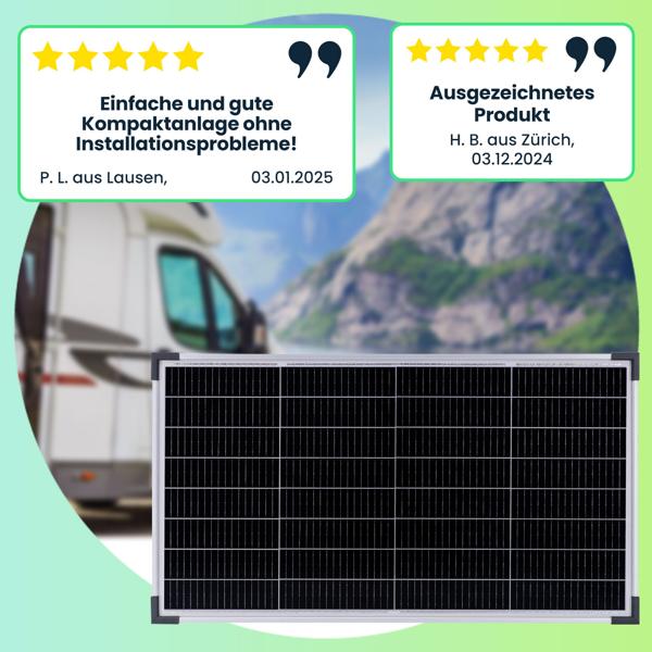 Effizientes 60W Solarpanel: Monokristalline Zellen, IP65, Metallrahmen – Robust & mobil für maximale Solarenergie