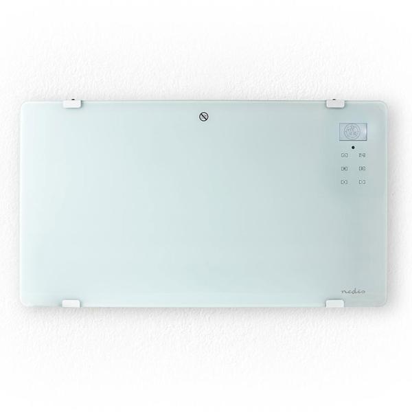 WLAN Konvektor Heizung, 2000 Watt - App, Alexa/Google Home, IP24, Fernbedienung, Glasfront, weiss – komfortable, intelligente Heizlösung