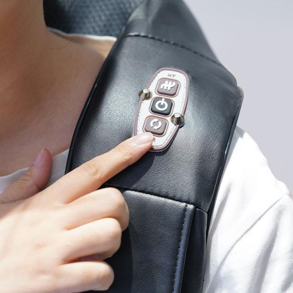 Shiatsu-Massagerät mit IR-Tiefenwärme – 4 Massageköpfe für Nacken, Rücken & Füsse – Vielseitig einsetzbares Massagegerät mit Timer