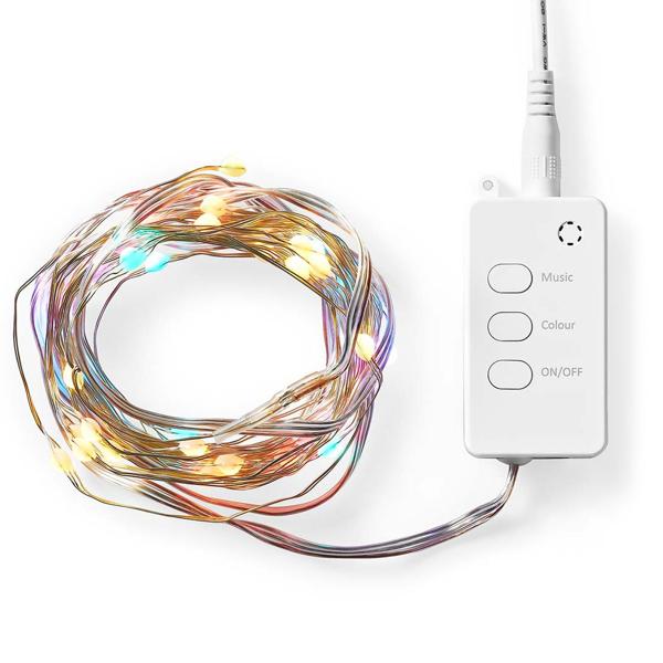 SmartLife LED Lichterkette - 50 LEDs, 5m, RGB 16 Mio. Farben, dimmbar, Wi-Fi - Sprachsteuerung Google Home/Alexa, Android/iOS, IP44