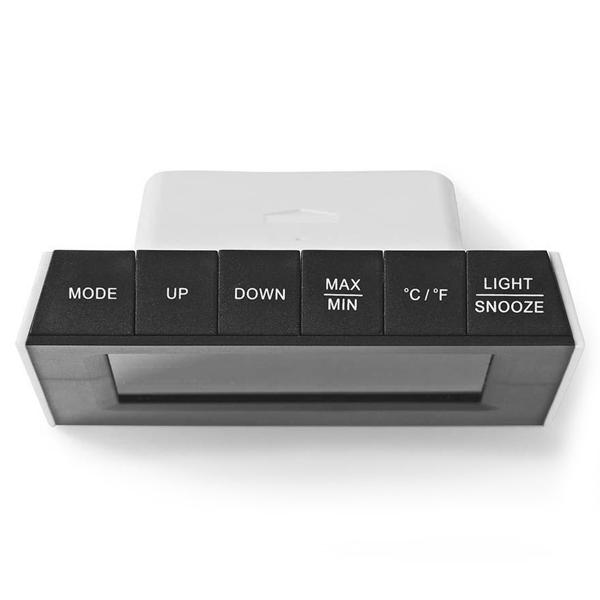 Farbdisplay Funk-Wetterstation - Innen-/Aussentemperatur & Luftfeuchtigkeit überwachen - Wettervorhersage, Wecker, Schlummerfunktion