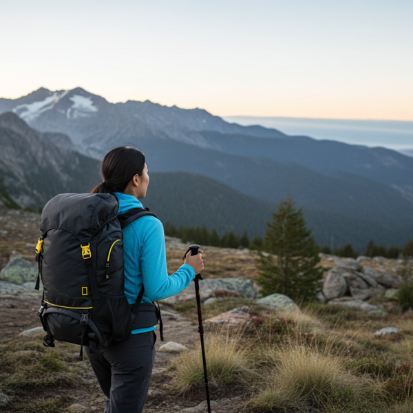 Geräumiger Wanderrucksack 50L – leichter Trekkingrucksack mit Hüftgurt, ergonomischem Design & viel Stauraum, für Reisen & Outdoor-Abenteuer