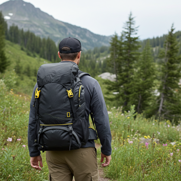 Geräumiger Wanderrucksack 50L – leichter Trekkingrucksack mit Hüftgurt, ergonomischem Design & viel Stauraum, für Reisen & Outdoor-Abenteuer