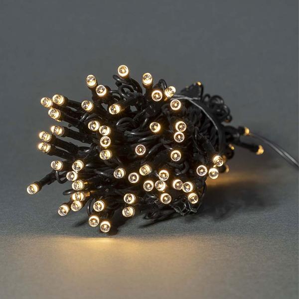 SmartLife LED Lichterkette - 50 dimmbare warmweisse LEDs, 7 Lichtmuster, Timer, Sprachsteuerung (Alexa/Google Assistant) - IP65 Aussen & Innen, 5m Länge