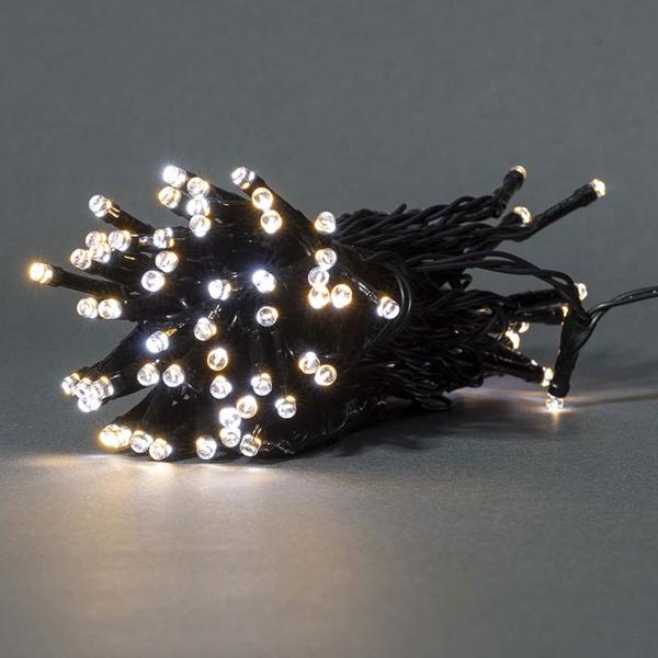 SmartLife LED Lichterkette - warmweiss/kaltweiss - 50 LEDs, 5m, IP65 - App- & Sprachsteuerung mit Alexa/Google Assistant - 11 Lichtmuster