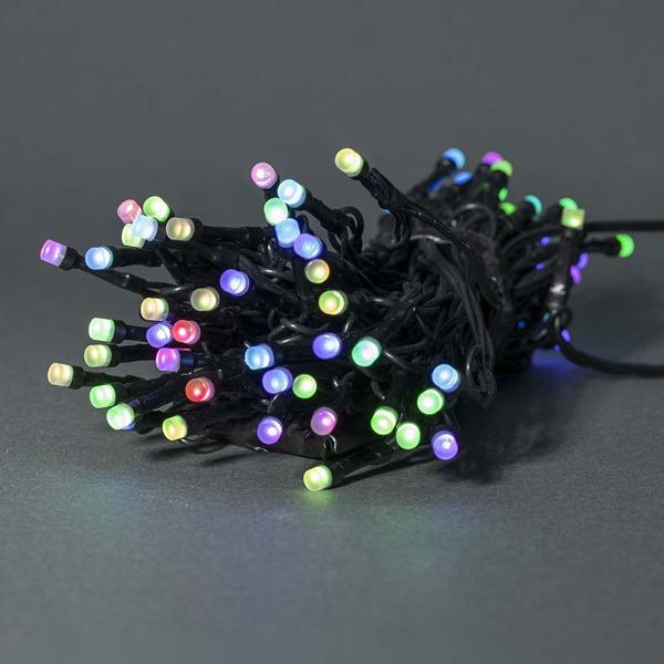 Bunte SmartLife LED Lichterkette: 42 RGB LEDs, 8 Lichtmuster, IP65, 5m – App-Steuerung für stimmungsvolle & farbenprächtige Beleuchtung