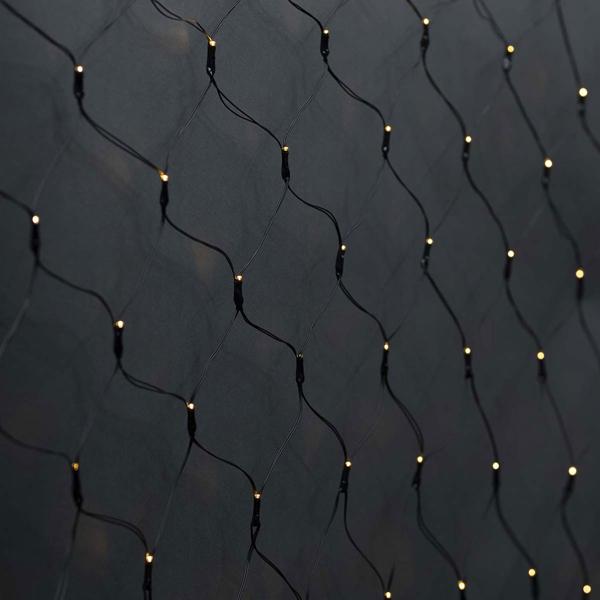 WLAN LED Lichternetz 3x3m - 400 dimmbare LEDs, 7 Muster, IP65 - App-, Google Assistant- & Alexa-Steuerung für Innen & Aussen