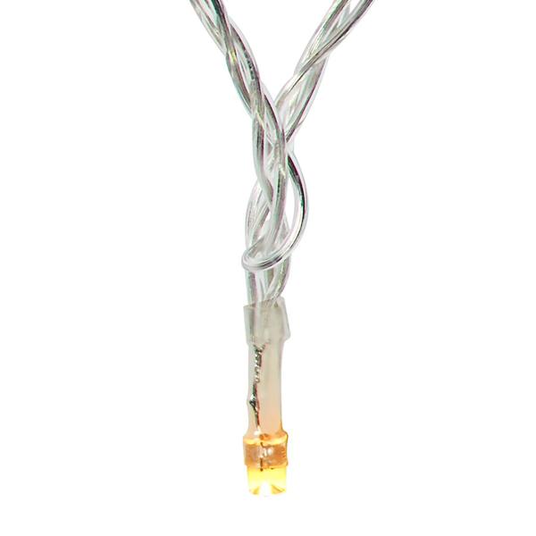 WLAN-Smart-Vorhang-Lichterkette - 200 dimmbare LEDs, 7 Lichtmuster, App/Sprachsteuerung - IP65 Aussen/Innen, 3m - Warmweiss, Nedis® SmartLife