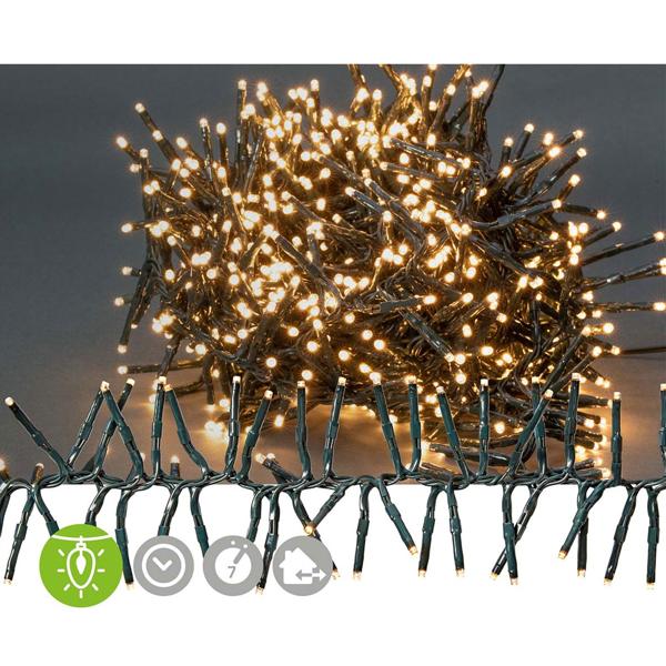 LED Lichterkette, 768 LEDs, warmweiss, 7 Lichtmuster, IP44, 5,6 m